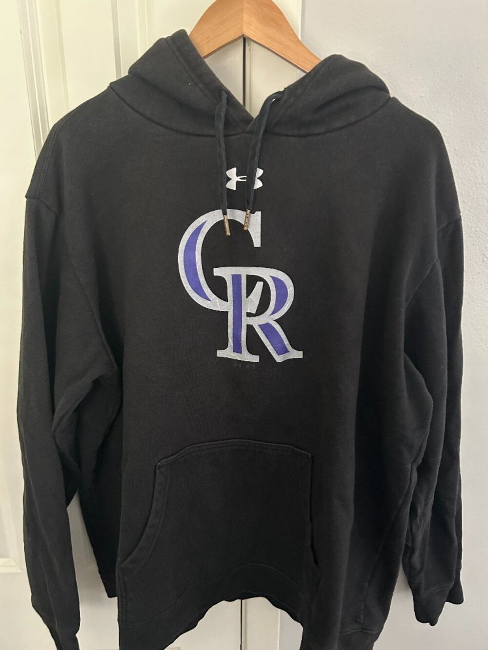 Colorado Rockies Under Armour Men's Hoodie Pullover Black Size 2XL Pre-Owned
